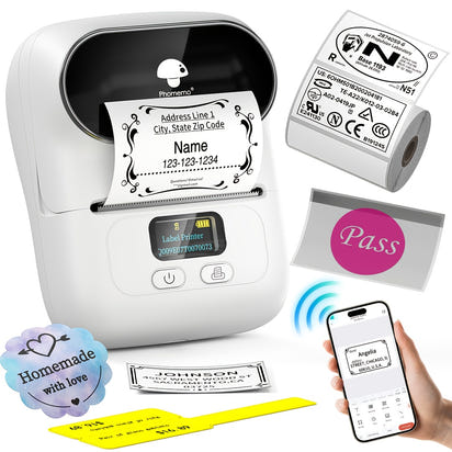 M110 Portable Thermal Bluetooth Printer, Portable Thermal Printer, Thermal Printer Machine, Wireless Printing, Portable Printing, Sleek Thermal Printers, Handheld Printer, Highquality Printing, Reliable Performance, Wireless