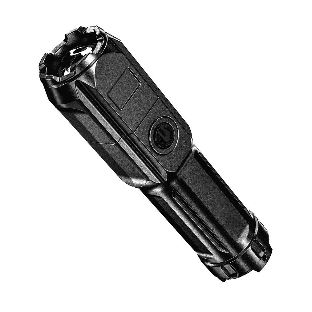 1pc Powerful Zoomable Flashlight, Outdoor Multi-functional Portable Home Small Flashlight, Telescopic Zoom Light