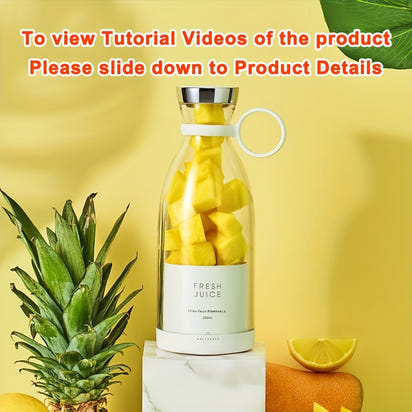 11.83oz Portable Electric Wireless Mini Fruit Blender Juicer - Perfect for On-the Go!