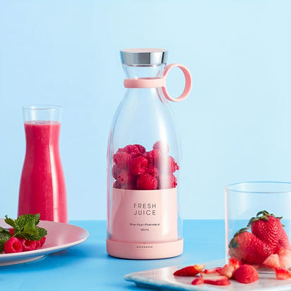 11.83oz Portable Electric Wireless Mini Fruit Blender Juicer - Perfect for On-the Go!