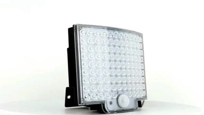 1pc Sunshine Outdoor 106LED Super Bright Motion Sensor Solar Power LED Garden Wall Light 4 Working Modes 5.5*4in