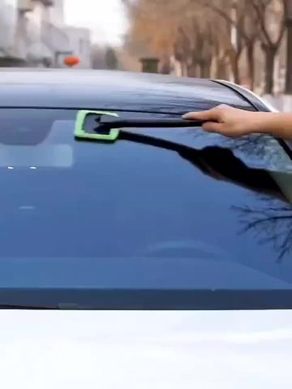 Car Window Cleaning Brush Kit for Windshield Cleaning Tools, Interior Car Wiper with Long Handle, Automotive Accessories.