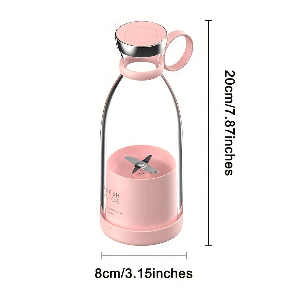 11.83oz Portable Electric Wireless Mini Fruit Blender Juicer - Perfect for On-the Go!