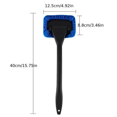 Car Window Cleaning Brush Kit for Windshield Cleaning Tools, Interior Car Wiper with Long Handle, Automotive Accessories.