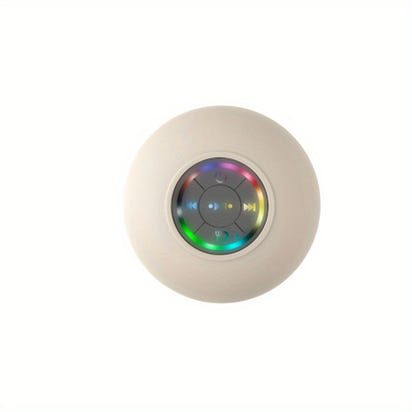 [Portable Wireless Speaker] Popular Choice] Portable Wireless Speaker with Suction Cup - USB Rechargeable, 2-Hour Playtime, Parties, Bathroom, Travel & Outdoor,RGB Lighting Bathroom Suction Cup Wireless Speaker, HD Sound Qual