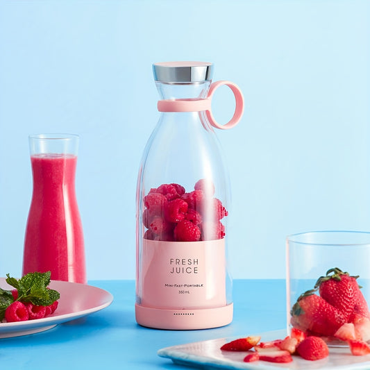 11.83oz Portable Electric Wireless Mini Fruit Blender Juicer - Perfect for On-the Go!