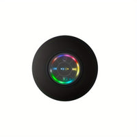 [Portable Wireless Speaker] Popular Choice] Portable Wireless Speaker with Suction Cup - USB Rechargeable, 2-Hour Playtime, Parties, Bathroom, Travel & Outdoor,RGB Lighting Bathroom Suction Cup Wireless Speaker, HD Sound Qual