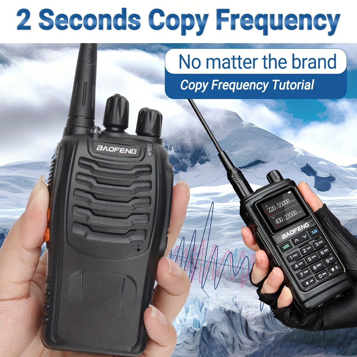 1/2/4/6/8pcs Walkie Talkie, Portable Walkie Talkies, 16 Channels Walky Talky, Rechargeable Handheld Two Way Radios, Long Range for Adults with Earpieces, Outdoor Equipment Supports Camping Hiking Hunting