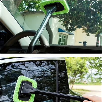 Car Window Cleaning Brush Kit for Windshield Cleaning Tools, Interior Car Wiper with Long Handle, Automotive Accessories.
