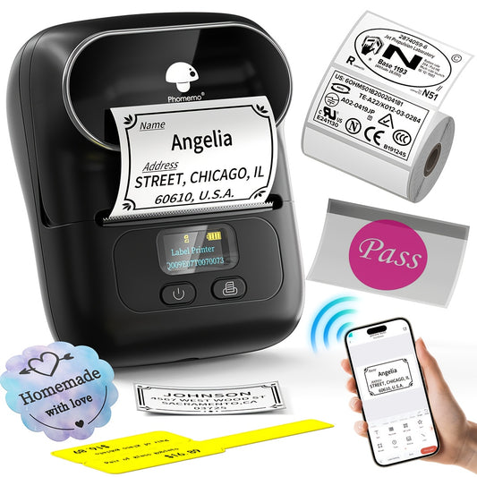 M110 Portable Thermal Bluetooth Printer, Portable Thermal Printer, Thermal Printer Machine, Wireless Printing, Portable Printing, Sleek Thermal Printers, Handheld Printer, Highquality Printing, Reliable Performance, Wireless