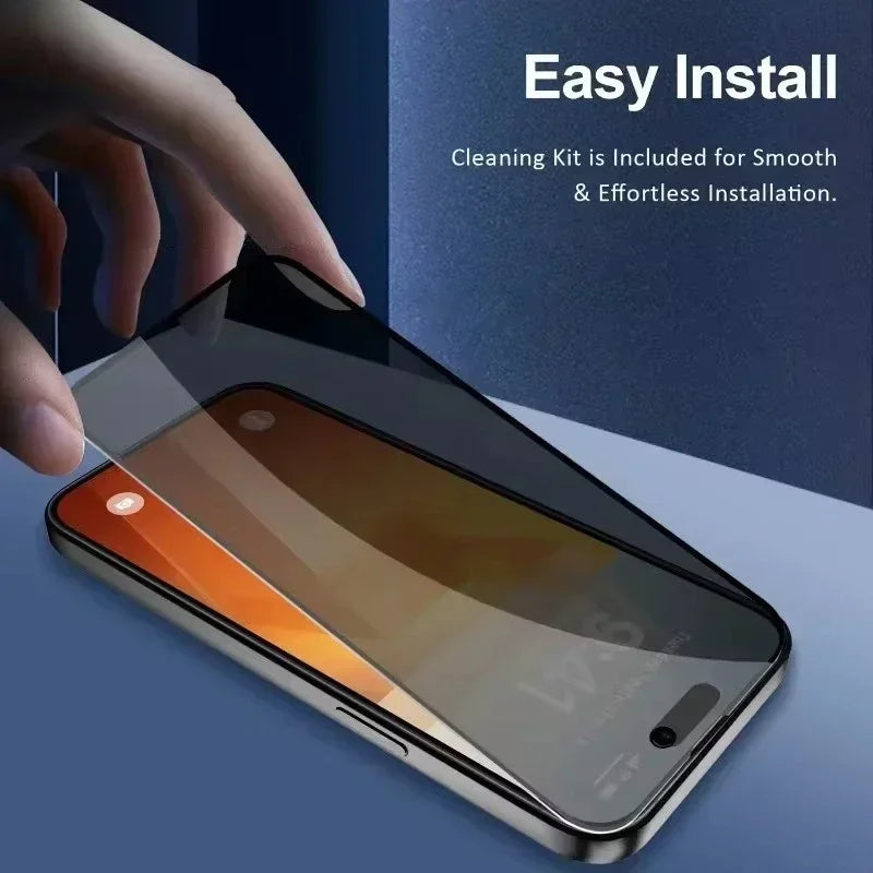 1-5PCS iPhone Privacy Screen Protector Anti Spy Tempered Glass For 12 13 14 15 Pro Max 16 17 Anti Peep