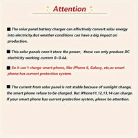 1pc Solar Portable Charging Panel Outdoor Waterproof Solar USB Charger Is Suitable For Outdoor Travel And Camping, Mobile Power, Mobile Phone Charging Bank, Flashlight, Fan
