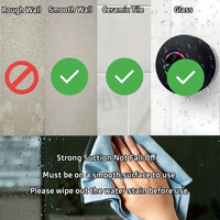 [Portable Wireless Speaker] Popular Choice] Portable Wireless Speaker with Suction Cup - USB Rechargeable, 2-Hour Playtime, Parties, Bathroom, Travel & Outdoor,RGB Lighting Bathroom Suction Cup Wireless Speaker, HD Sound Qual